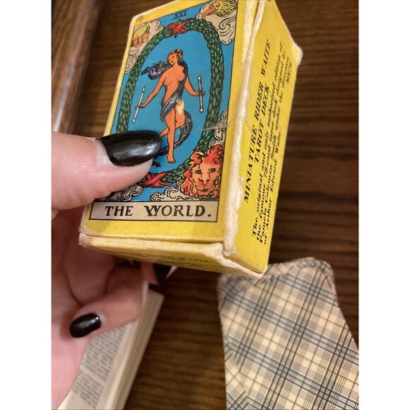 MINIATURE RIDER WAITE TAROT CARD DECK by U.S. GAMES VINTAGE 70’s COMPLETE - Picture 7 of 9